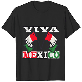 Playera Viva México Orgullo Camiseta Festivo Tricolor Mexicana