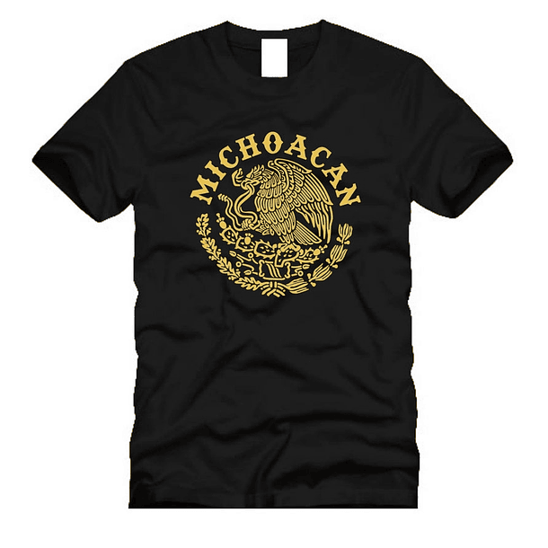 Playera Escudo Mexicano Camiseta Estado Michoacán Patrimonio