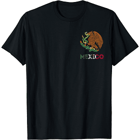 Playera Escudo Nacional Pecho Camiseta Mexicana Orgullo