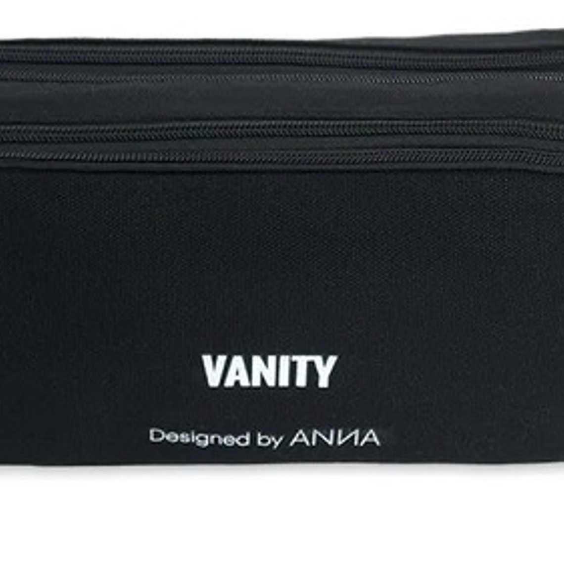 Neceser Algodón (vanity) Color Negro Diseño De La Tela Lisa 1