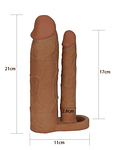 Pleasure X-Tender Funda para Doble Penetración 76mm