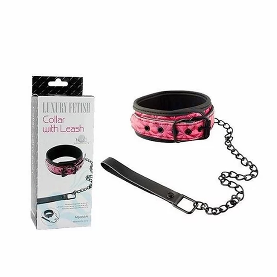 Collar with Leash Luxury Fetish