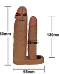 Pleasure X-Tender Funda para Doble Penetración 25 mm.