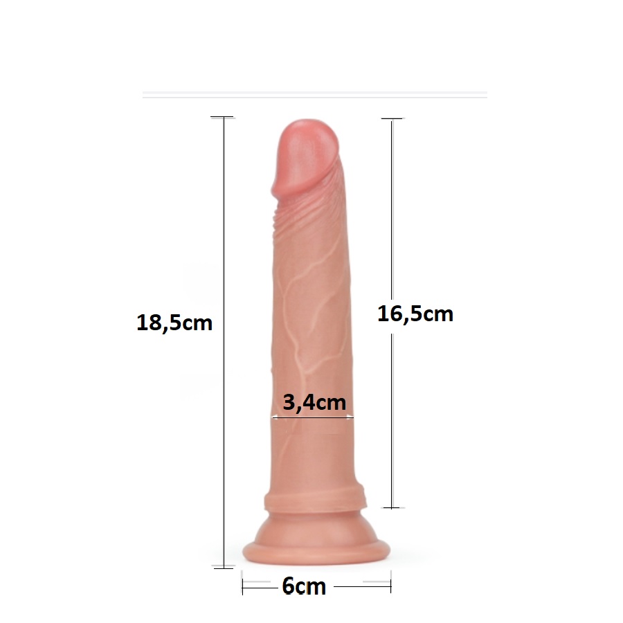 Dildo Nature Cock Platinum con Ventosa