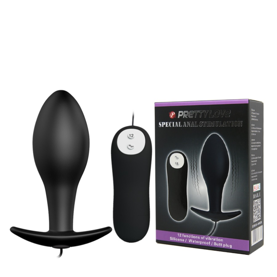 Estimulador Anal Vibrador Mediano con Control Remoto