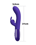 Vibrador Dual Cerberus con Lengua USB