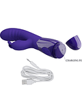 Vibrador Dual Cerberus con Lengua USB