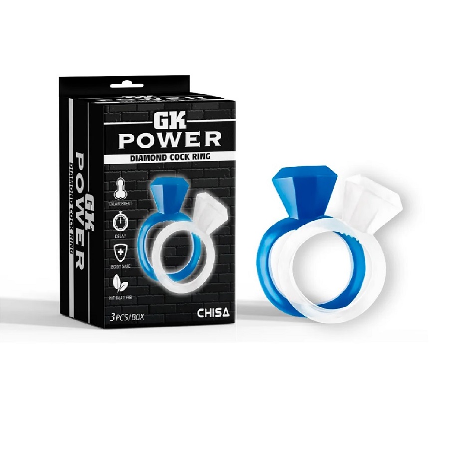 Kit 3 Anillos GK Power Diamante