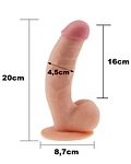 Dildo Soft DUDE 8.5 