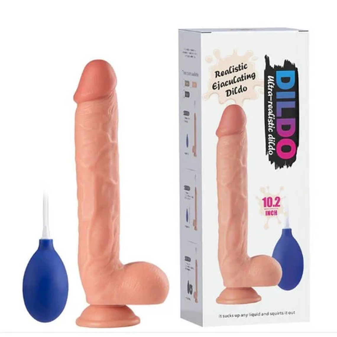 Dildo Eyaculador Neil 26 cm 1
