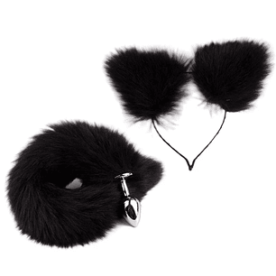 Plug Cola de Zorro y Orejas Talla S