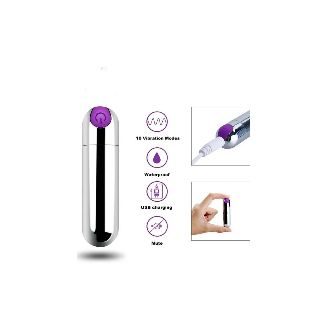 Bala Vibradora Recargable  2