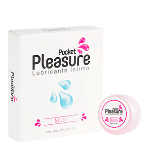 Lubricante Multiorgamos Base Pocket Pleasure x4ml