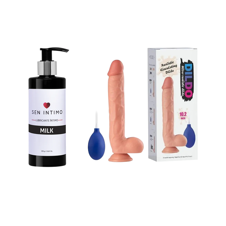 Combo Milk X 250 Ml +  Dildo Eyaculador   1