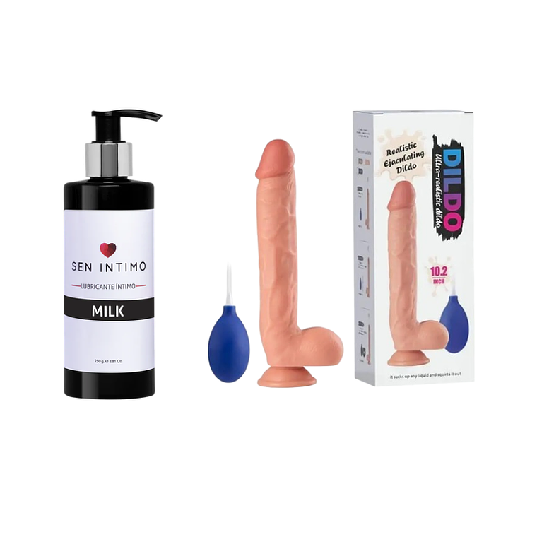 Combo Milk X 250 Ml +  Dildo Eyaculador   1
