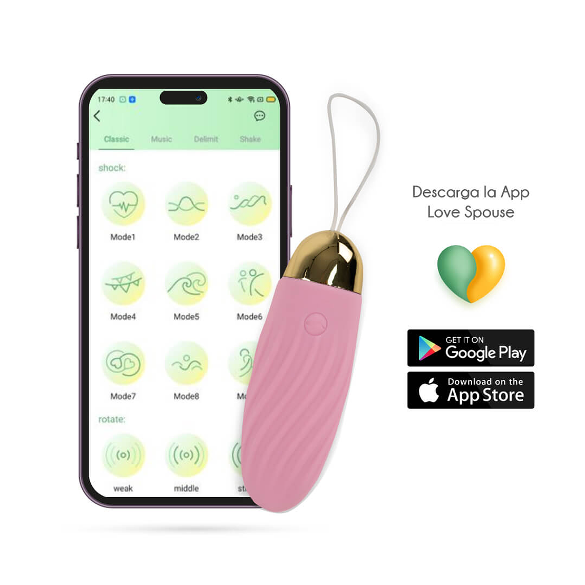 Huevo vibrador con App  1