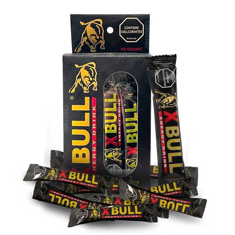 Caja x 20 de Sachet Jarabe X-Bull Hombre 1