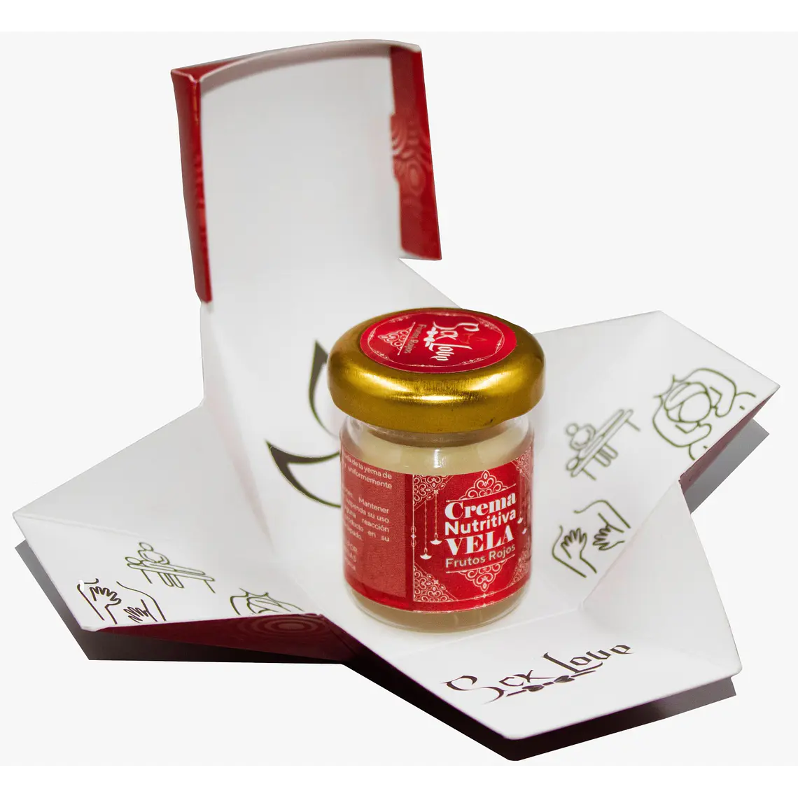 Vela Para Masajes Frutos Rojos x 30g  Sex Love  1