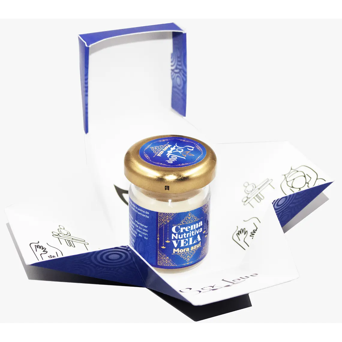 Vela Para Masajes Mora Azul x 30g  Sex Love 1