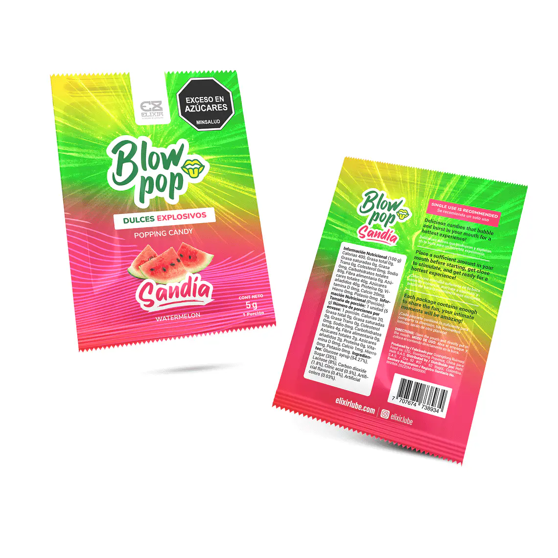 Caja Blow Pop de Elixir x24 3