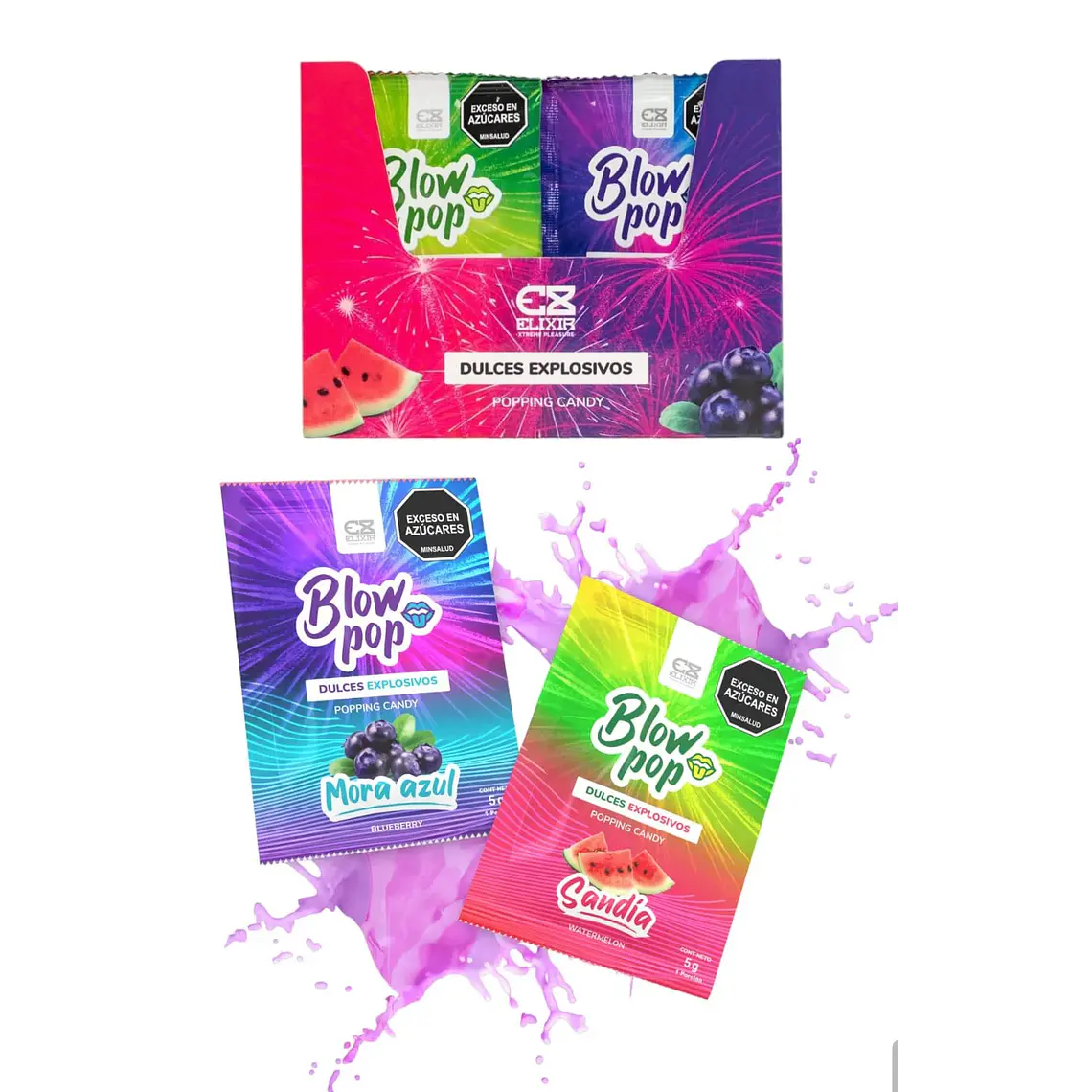 Caja Blow Pop de Elixir x24 4