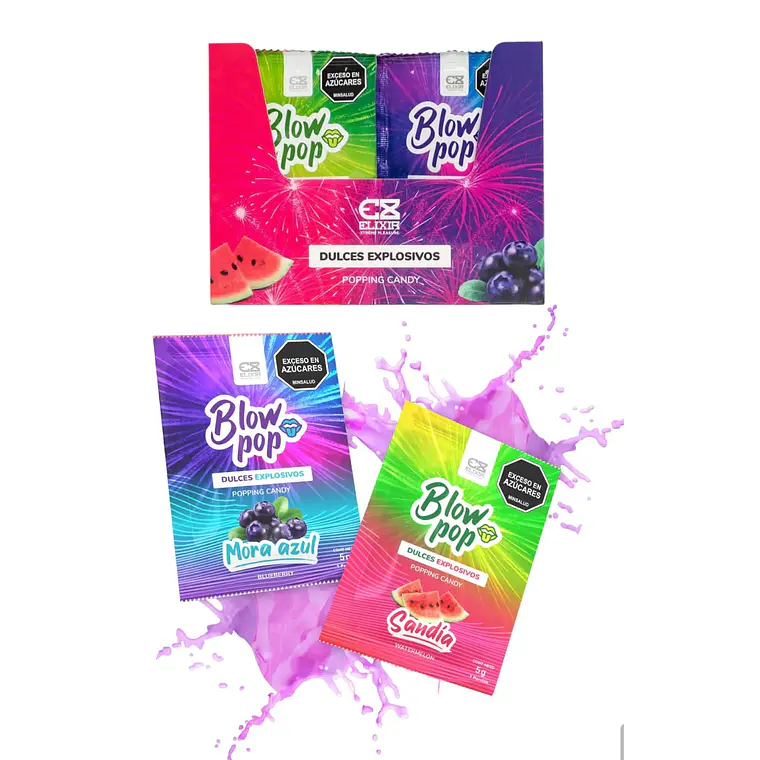 Caja Blow Pop de Elixir x24 4