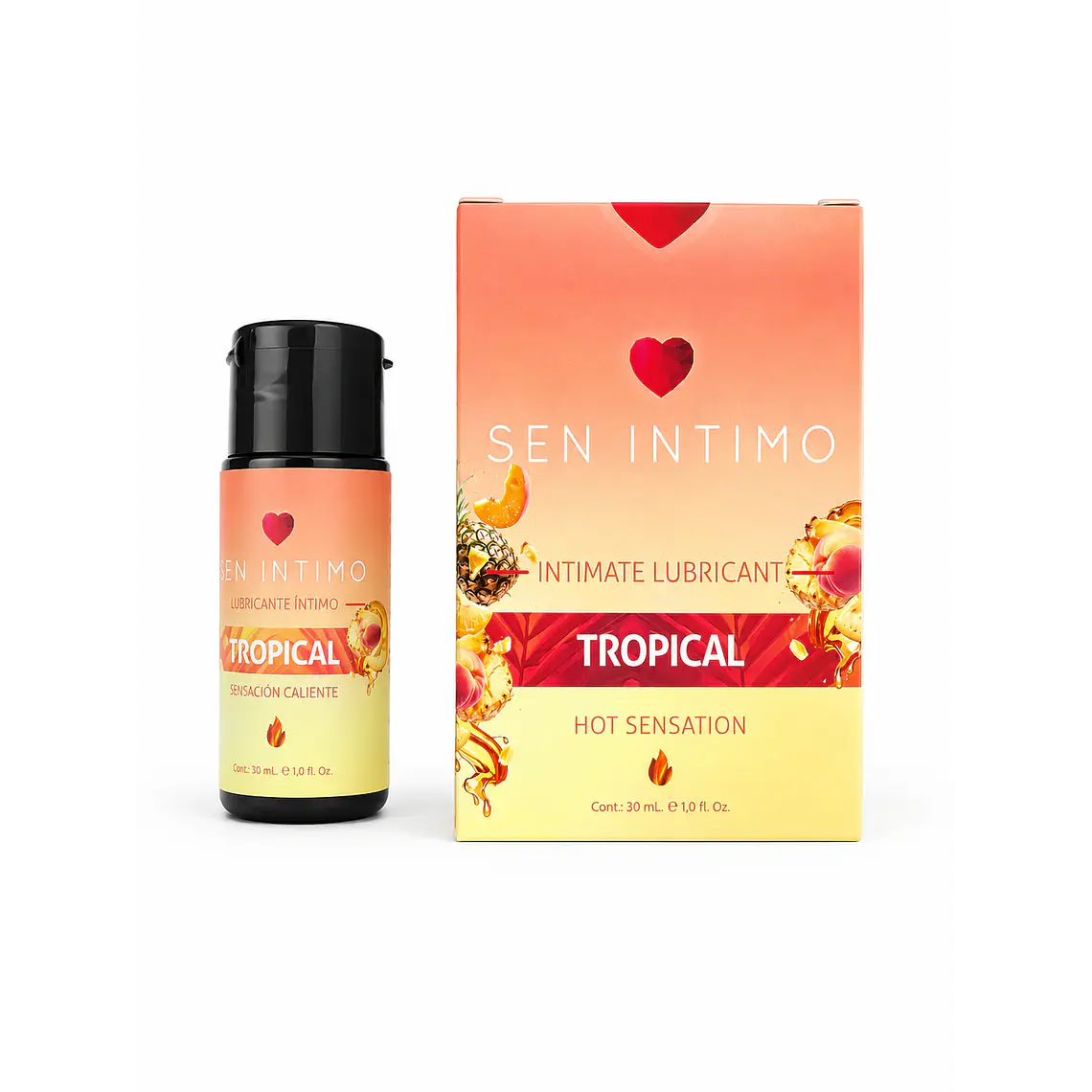 Lubricante Íntimo Caliente con Sabor Tropical 30 ml – Sen Íntimo 1