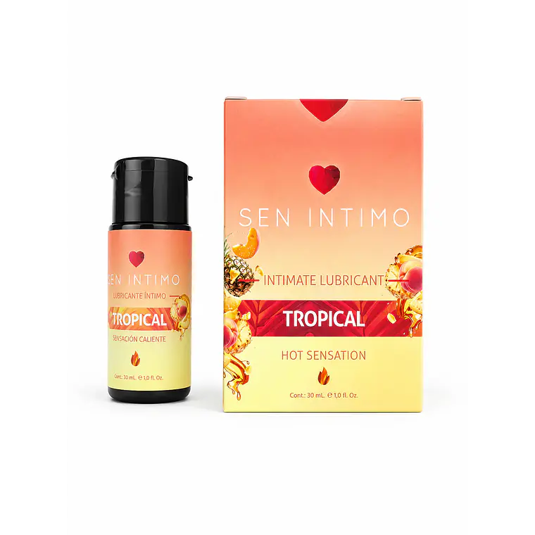 Lubricante Íntimo Caliente con Sabor Tropical 30 ml – Sen Íntimo 1