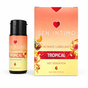 Lubricante Íntimo Caliente con Sabor Tropical 30 ml – Sen Íntimo