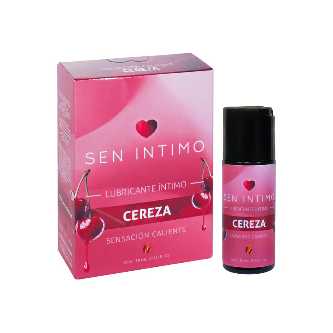 Lubricante Íntimo Caliente con Sabor a Cereza 30 ml – Sen Íntimo 1
