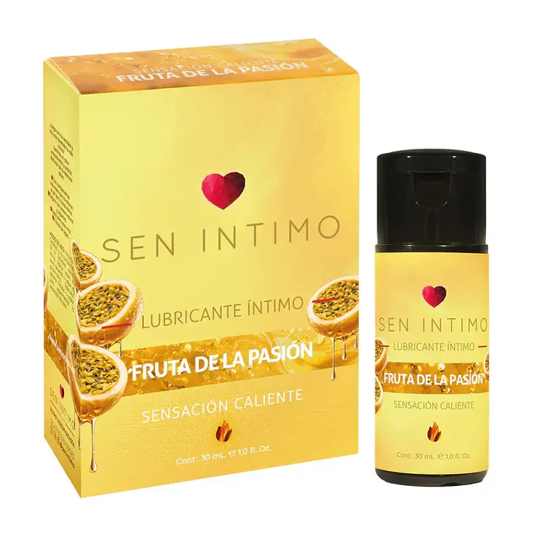 Lubricante Íntimo Caliente con Sabor a Maracuyá 30 ml – Sen Íntimo 1
