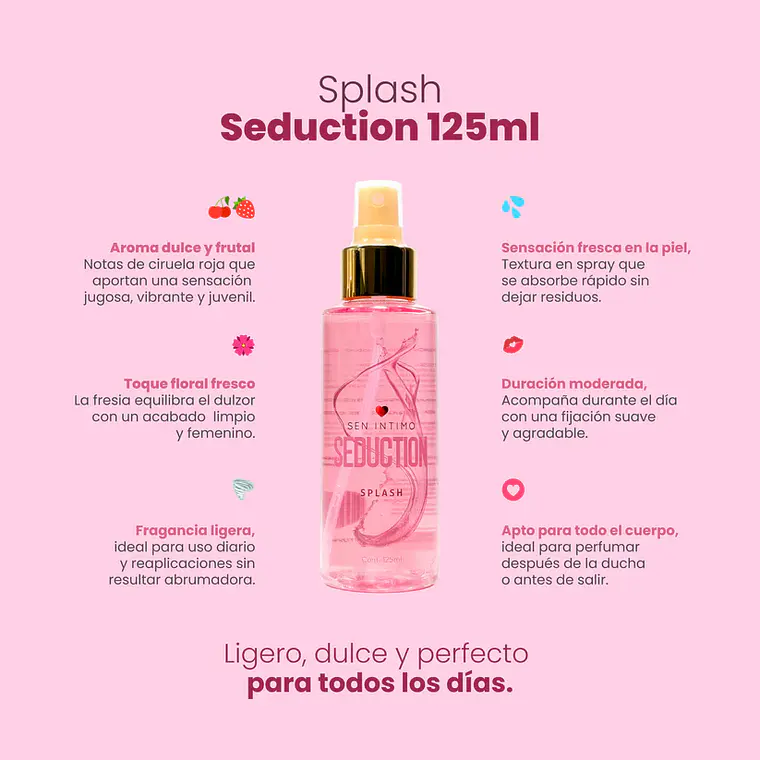 Splash Seduction 125ml – Sen Íntimo 2