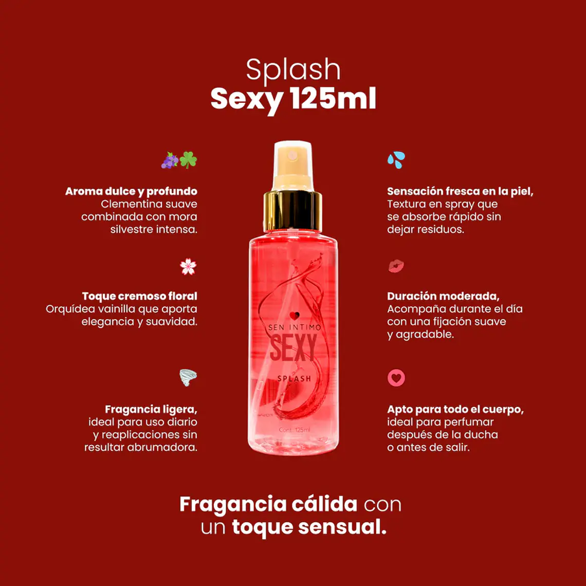 Splash Sexy 125ml – Sen Íntimo 2
