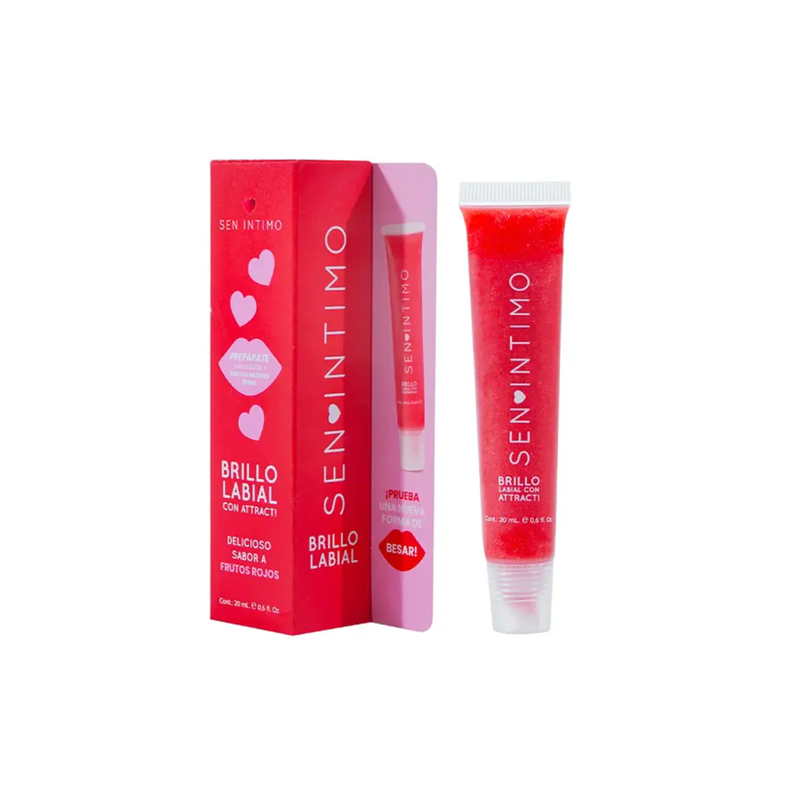 Brillo Labial con Attract! Frutos Rojos - Sen Íntimo 20ml 1