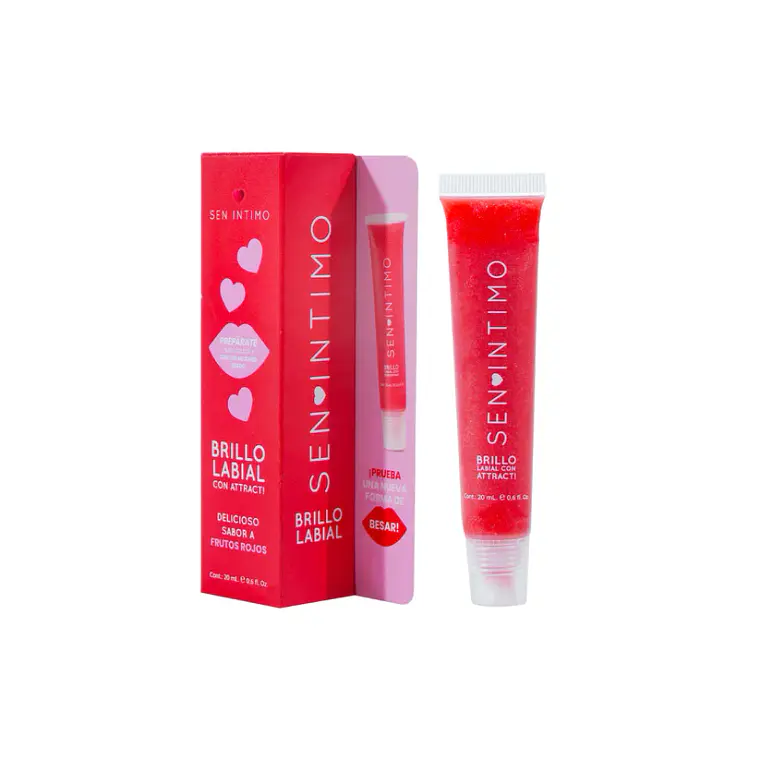 Brillo Labial con Attract! Frutos Rojos - Sen Íntimo 20ml 1