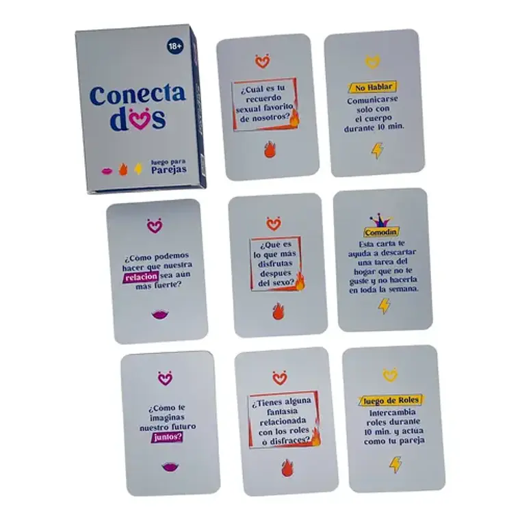  Juego de cartas para pareja Conectados 2