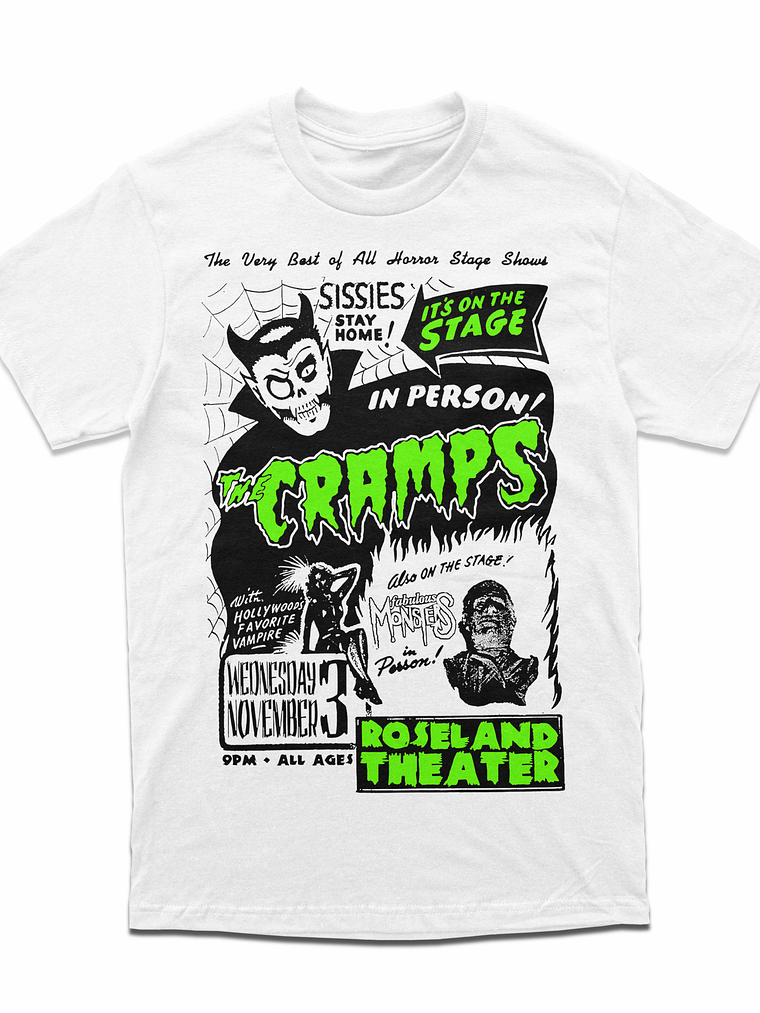 The Cramps - Afiche Vintage - Polera Manga Corta 1