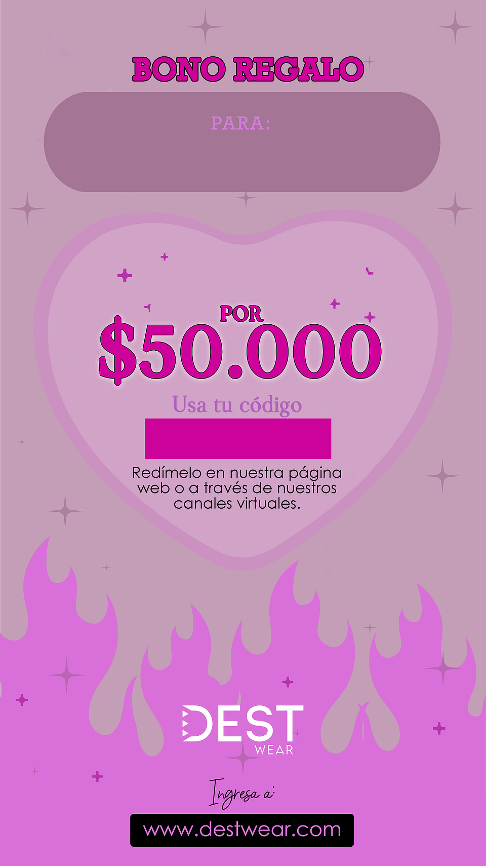 BONO REGALO POR 50MIL 1