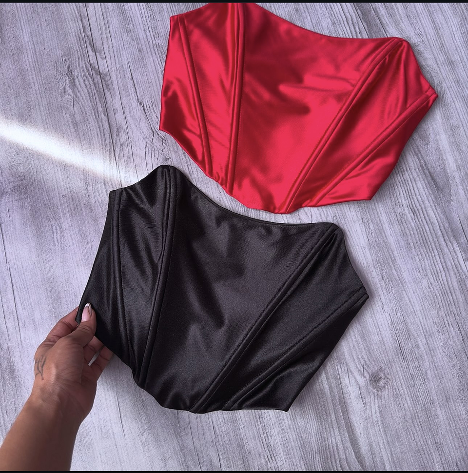 HADA SATIN SEMICORSET ROJO  2