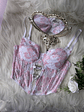 HEART PINK BUSTIER ENCAJE - Miniatura 1