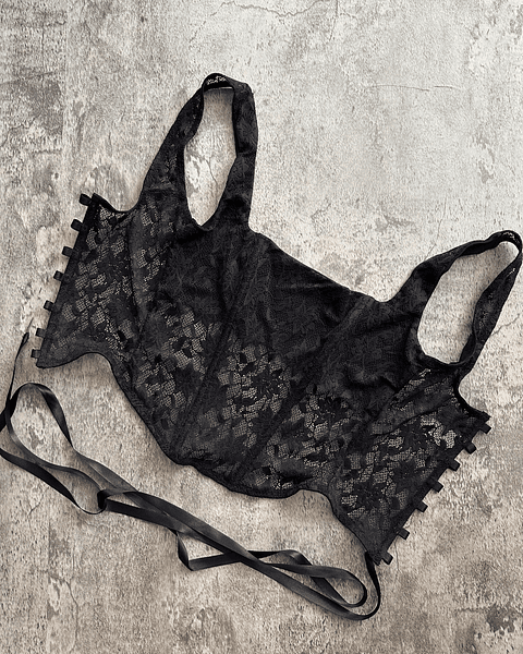 CRISTAL CORSET NEGRO