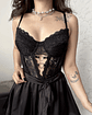 HEART BLACK BUSTIER ENCAJE - Miniatura 3