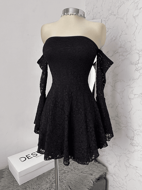 BELLA ENCAJE DRESS NEGRO