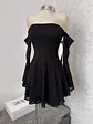 BELLA ENCAJE DRESS NEGRO - Miniatura 1