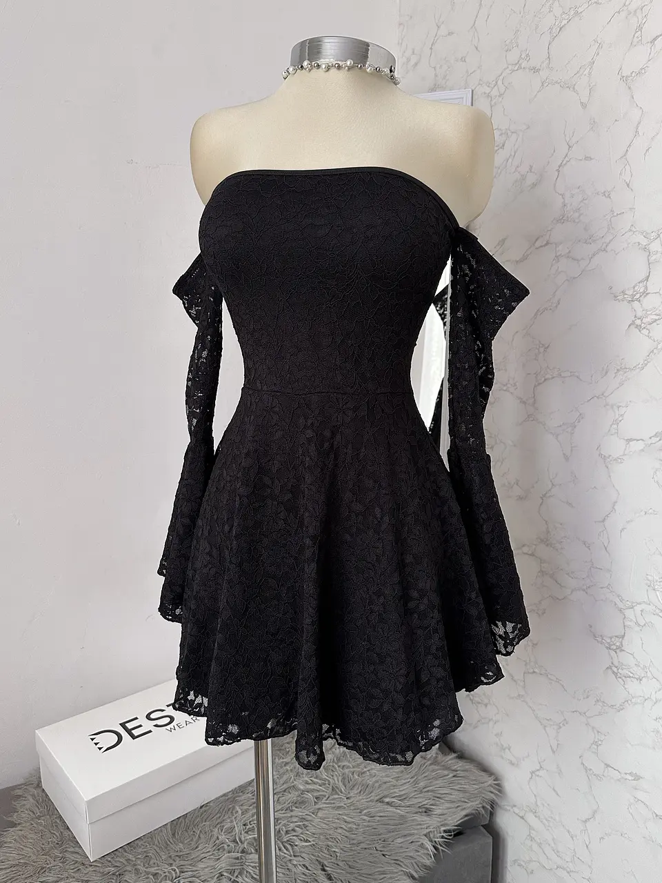 BELLA ENCAJE DRESS NEGRO 1