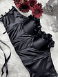 ROSÉ SATIN BUSTIER NEGRO - Miniatura 4