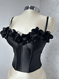 ROSÉ SATIN BUSTIER NEGRO - Miniatura 5