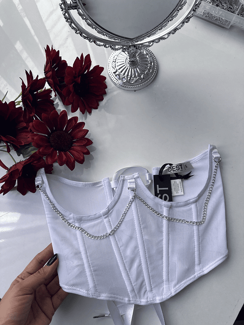 RACHEL MESH CINTURILLA BLANCA