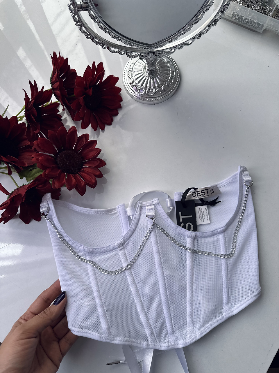 RACHEL MESH CINTURILLA BLANCA 1