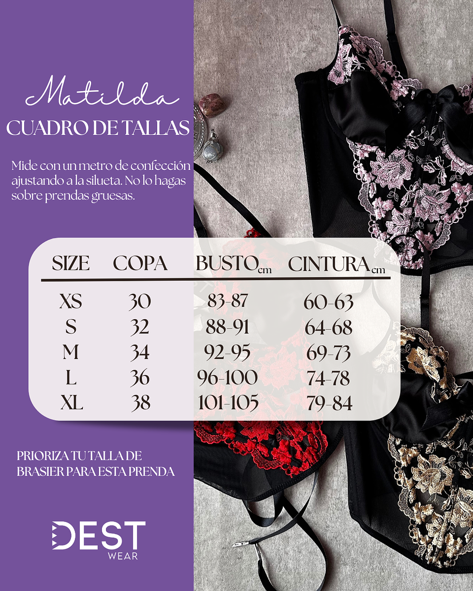 MATILDA BUSTIER NEGRO/GOLD 3